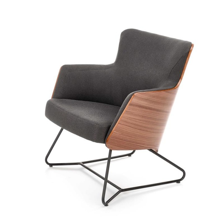 Крісло CHILLOUT Halmar Темно-сірий / Американський горіх